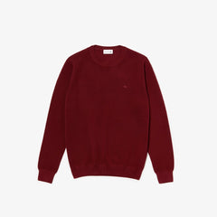 Crew Neck Cotton Piqué Sweater | Lacoste Mens
