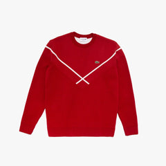 Made In France Crewneck Jacquard Sweater | Lacoste Mens