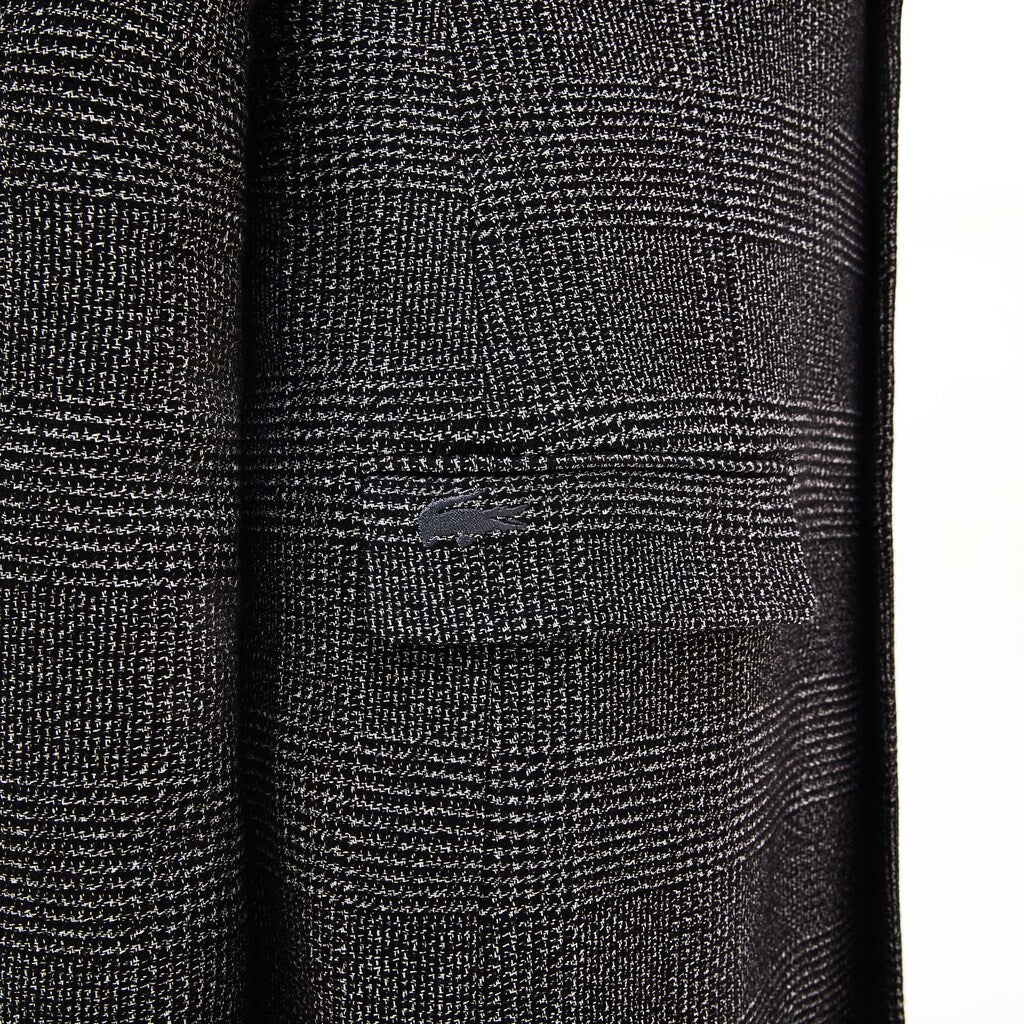 Glen Plaid Wool Blend Chesterfield Coat | Lacoste Mens