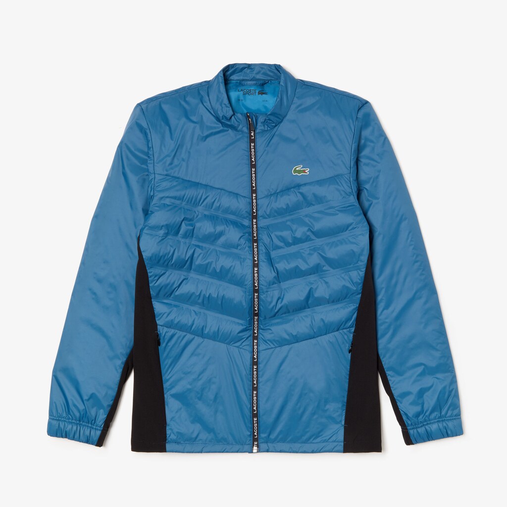 SPORT Quilted Mixed-Material Zip Tennis Jacket | Lacoste Mens