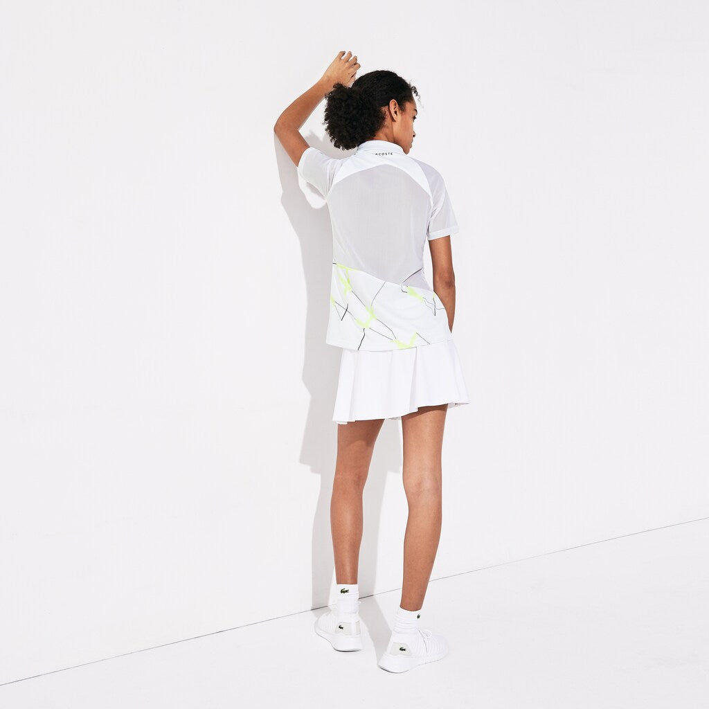 Wo  SPORT Geometric Print Breathable Tennis Polo | Lacoste Womens
