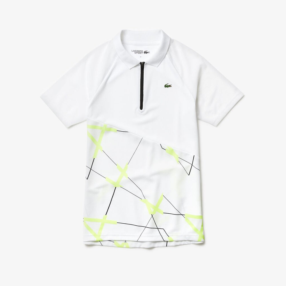 Wo  SPORT Geometric Print Breathable Tennis Polo | Lacoste Womens