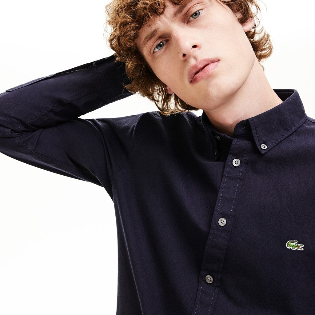 Slim Fit Stretch Cotton Shirt | Lacoste Mens