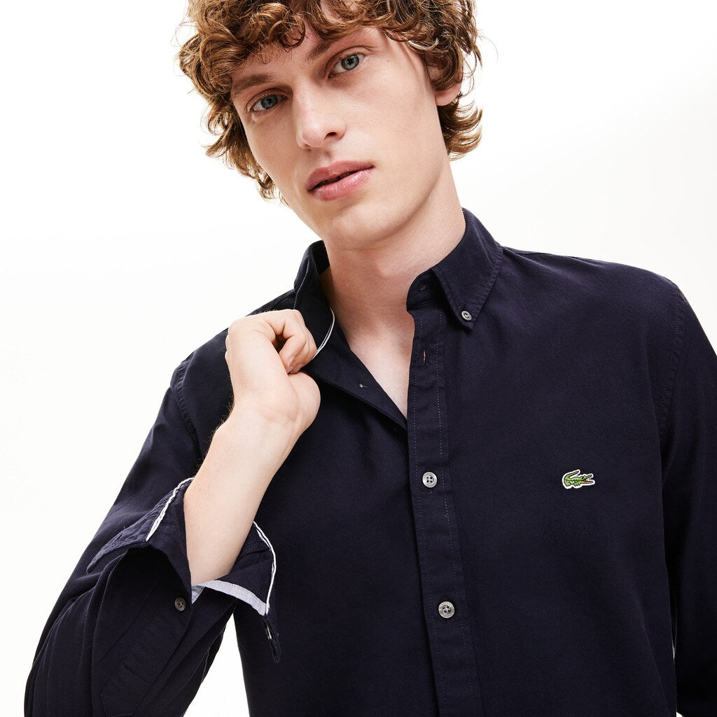 Slim Fit Stretch Cotton Shirt | Lacoste Mens