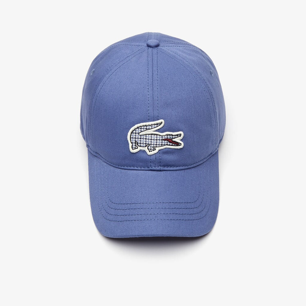 Check Croc Badge Cotton Cap | Lacoste Mens