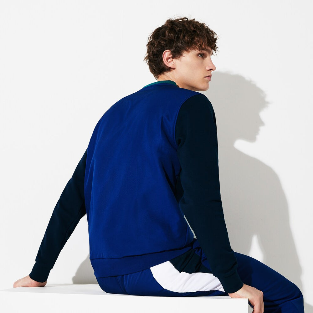 SPORT Color-Blocked Cotton Fleece Tennis Sweatshirt | Lacoste Mens