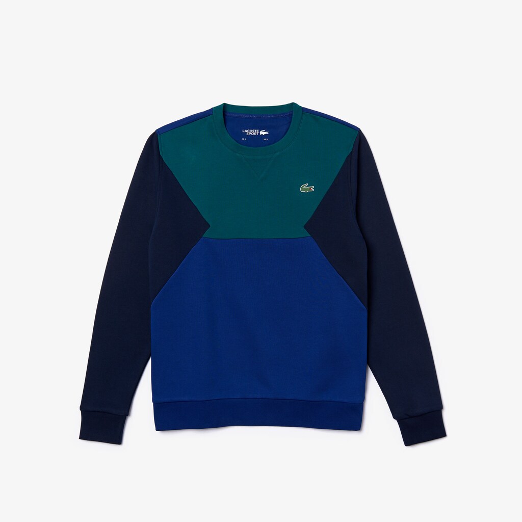 SPORT Color-Blocked Cotton Fleece Tennis Sweatshirt | Lacoste Mens