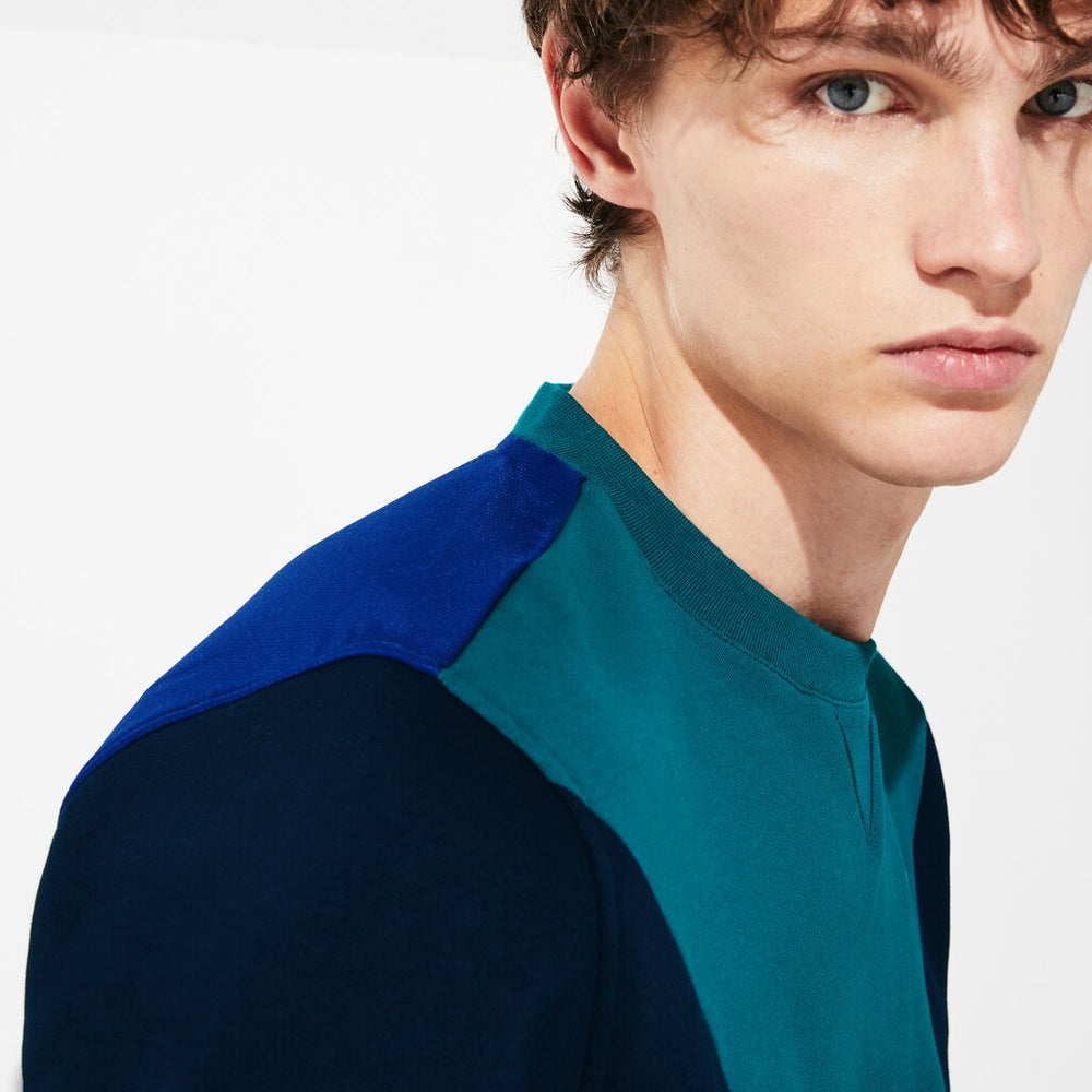 SPORT Color-Blocked Cotton Fleece Tennis Sweatshirt | Lacoste Mens