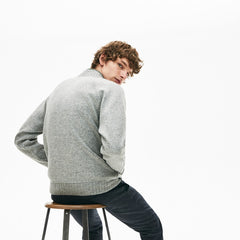Hybrid Two-Ply Wool Blend Zip Sweatshirt | Lacoste Mens