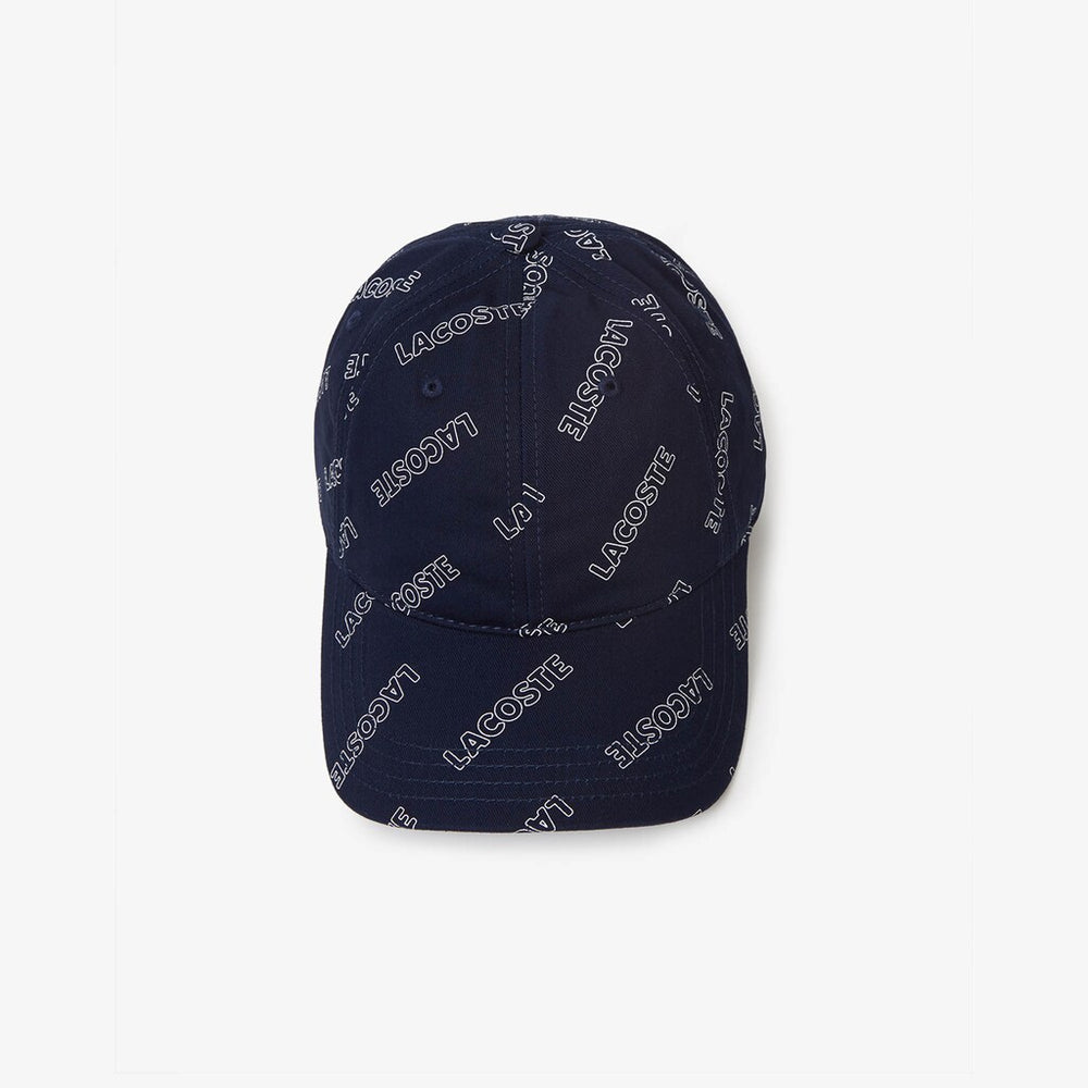 Unisex LIVE Signature-Print Cotton Hat | Lacoste Mens