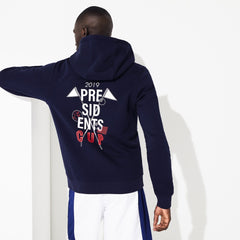 Presidents Cup Hooded Back-Printed Fleece Zip Golf Sweatshirt | Lacoste Mens