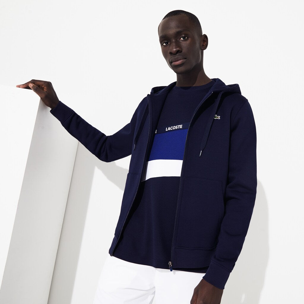 Presidents Cup Hooded Back-Printed Fleece Zip Golf Sweatshirt | Lacoste Mens