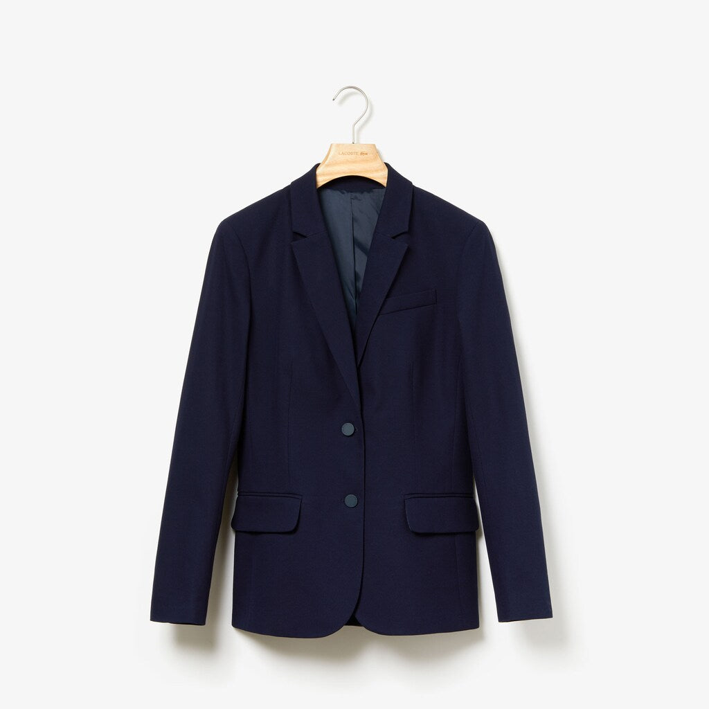 Wo  Fitted Stretch Cotton Blazer | Lacoste Womens