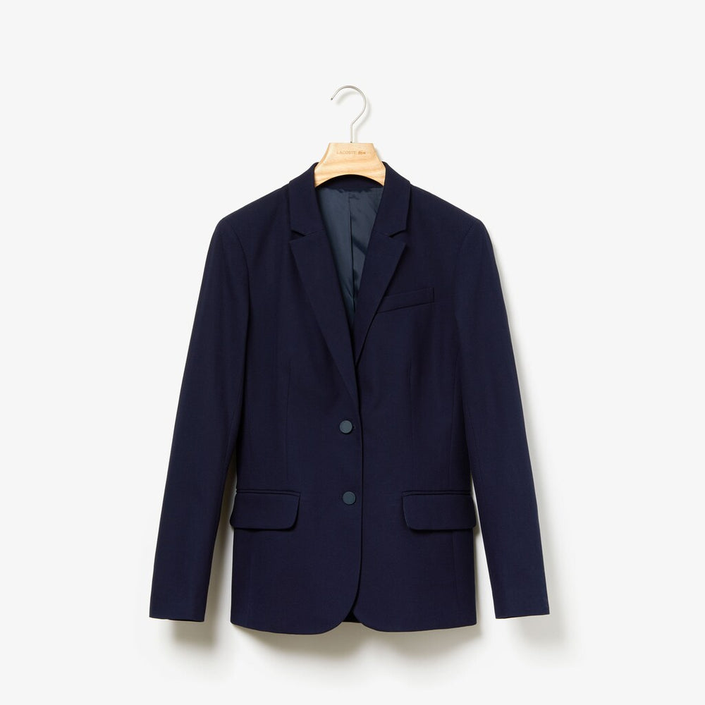 Wo  Fitted Stretch Cotton Blazer | Lacoste Womens