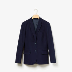 Wo  Fitted Stretch Cotton Blazer | Lacoste Womens