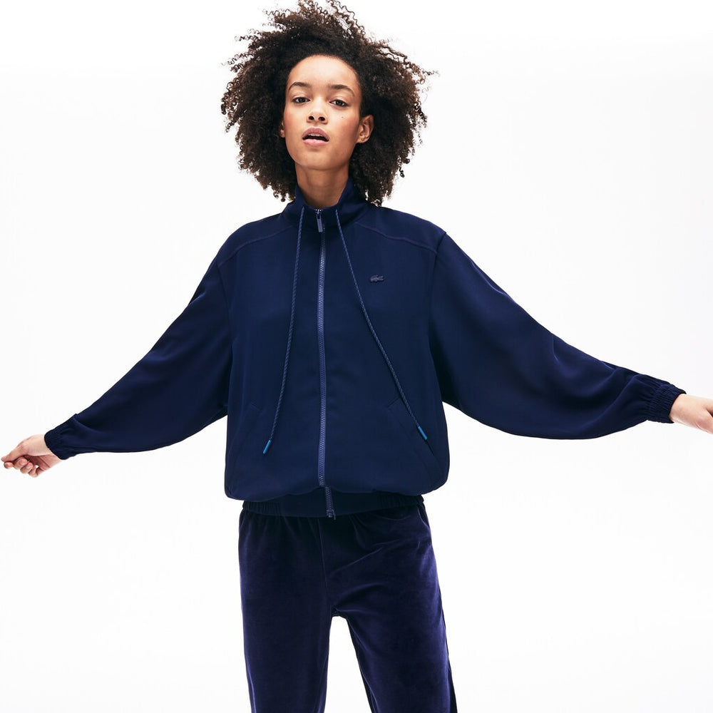 Wo  Motion Oversized Twill Zippered Jacket | Lacoste Womens