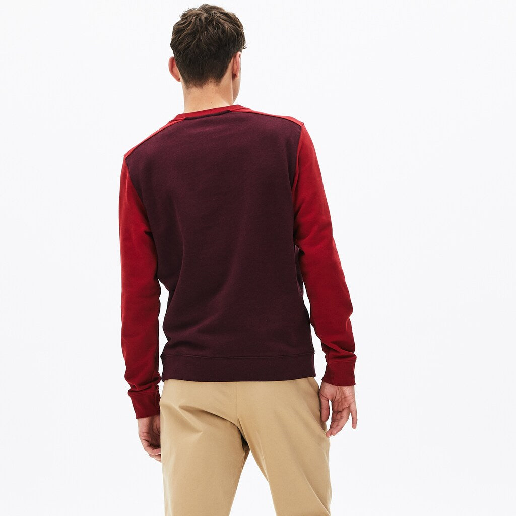 Color-Block Cotton Fleece Sweatshirt | Lacoste Mens