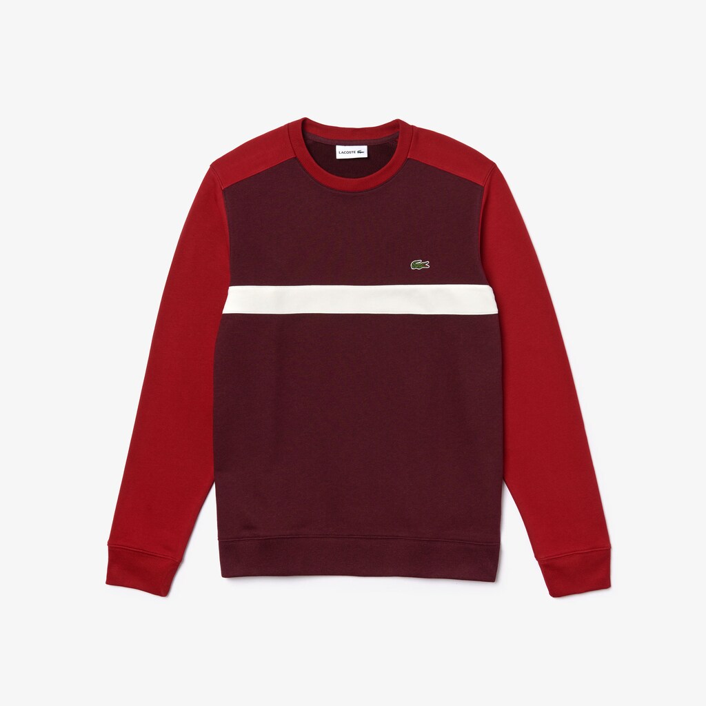 Color-Block Cotton Fleece Sweatshirt | Lacoste Mens