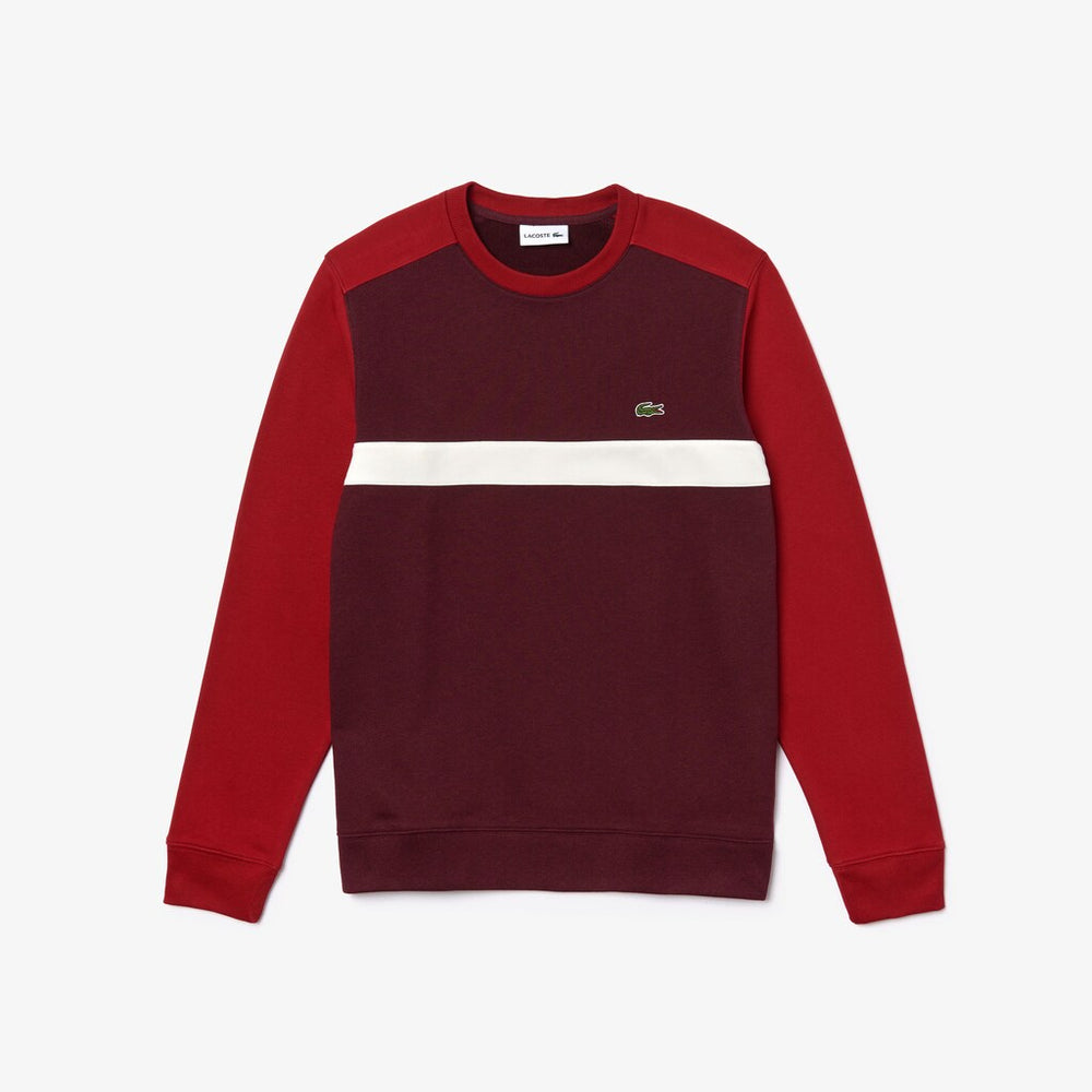 Color-Block Cotton Fleece Sweatshirt | Lacoste Mens