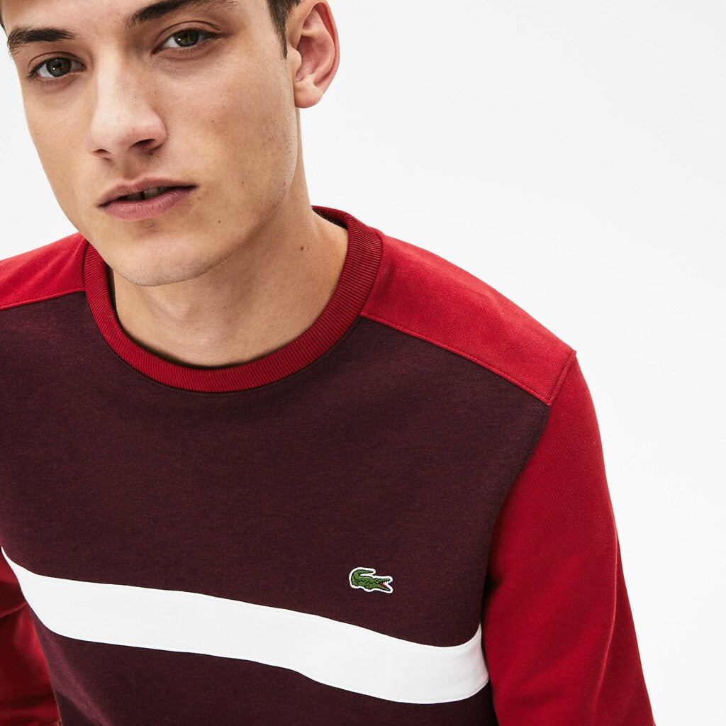 Color-Block Cotton Fleece Sweatshirt | Lacoste Mens