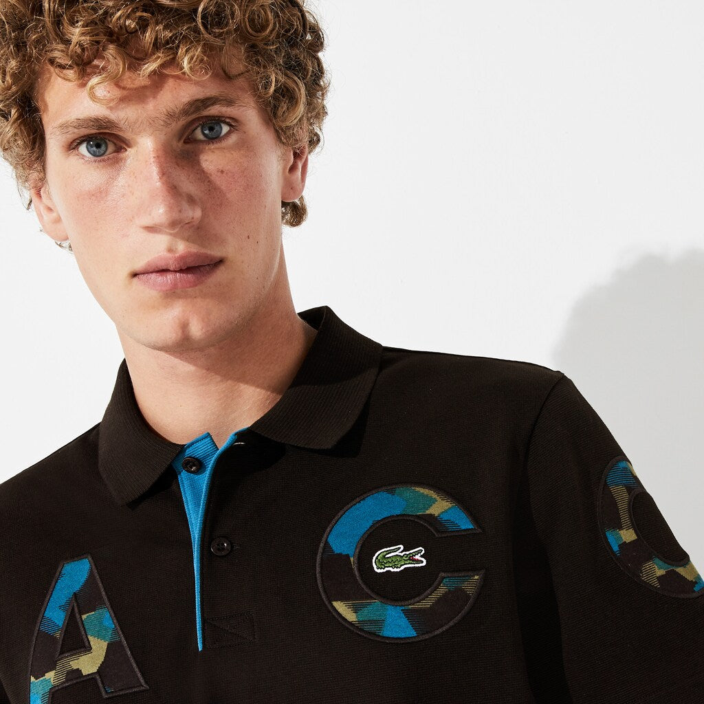 Camo Logo Ultra-Light Cotton Polo | Lacoste Mens