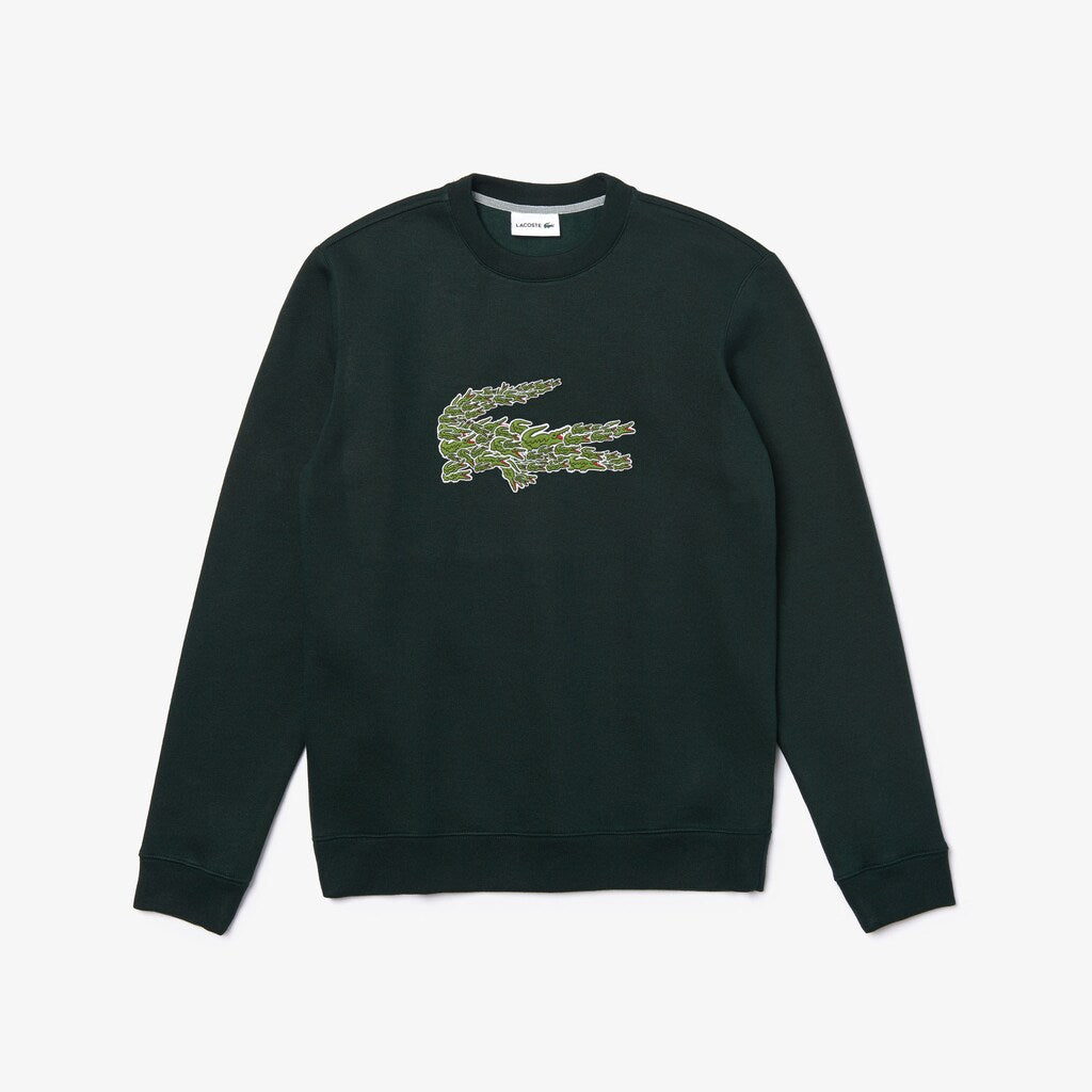 Crewneck Croco Magic Logo Fleece Sweatshirt | Lacoste Mens