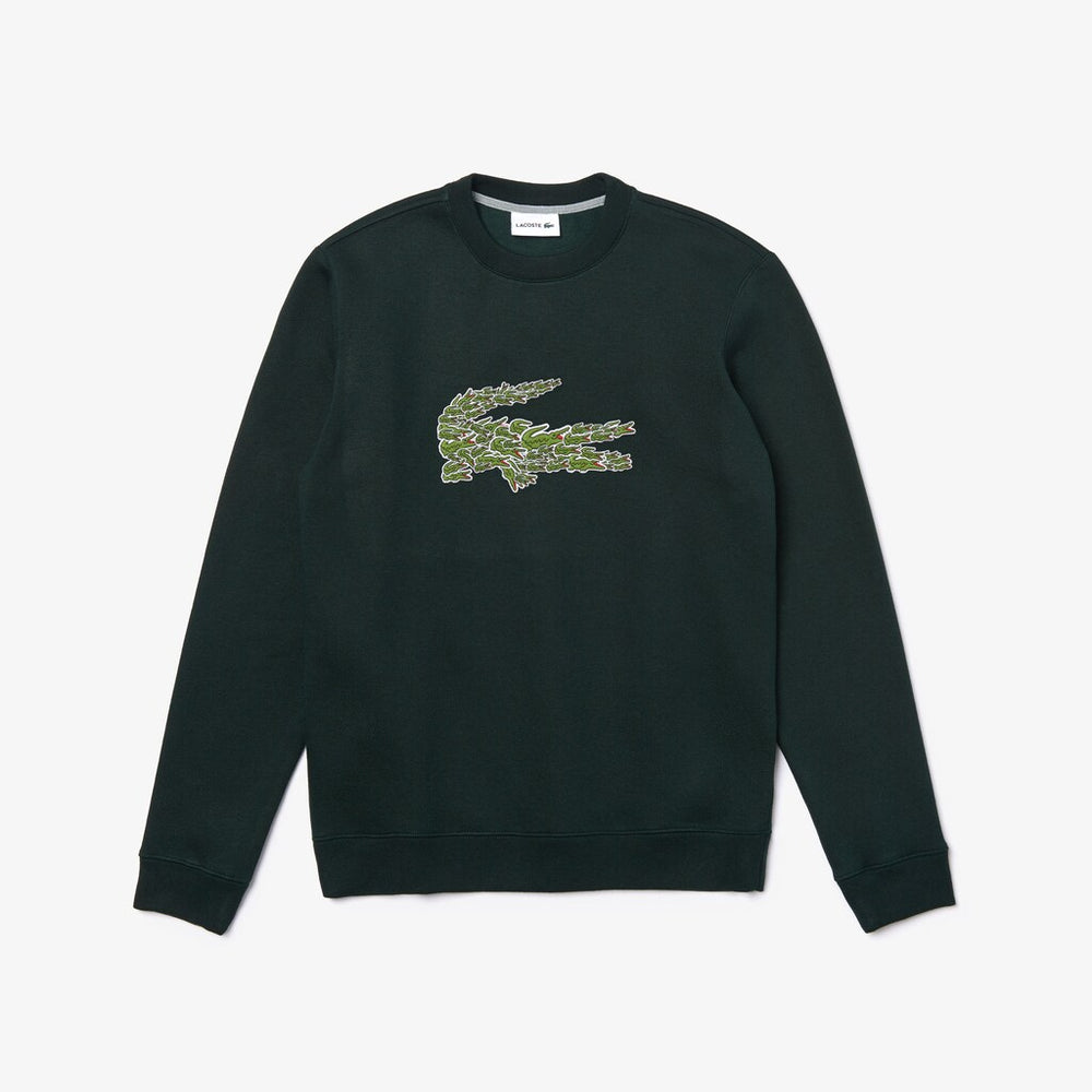 Crewneck Croco Magic Logo Fleece Sweatshirt | Lacoste Mens