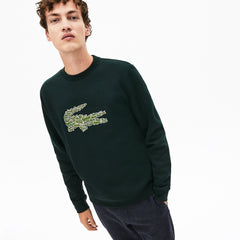 Crewneck Croco Magic Logo Fleece Sweatshirt | Lacoste Mens