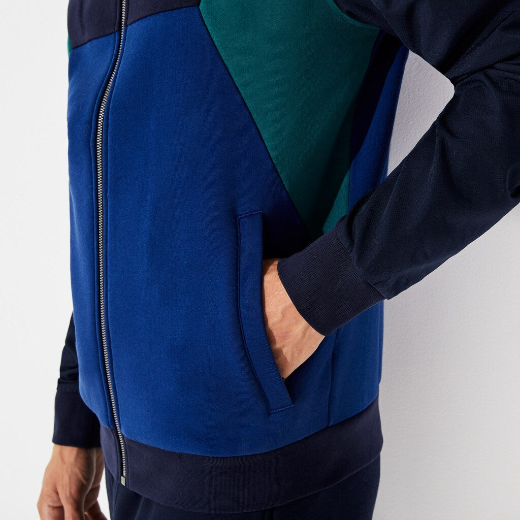 SPORT Color-Blocked Zip Up Tennis Sweatshirt | Lacoste Mens
