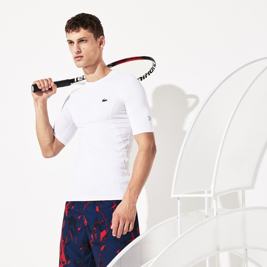 SPORT Novak Djokovic Ultra Dry Stretch Jersey T-shirt | Lacoste Mens