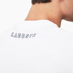 Crew Neck Rubber Lettering Soft Jersey T-shirt | Lacoste Mens
