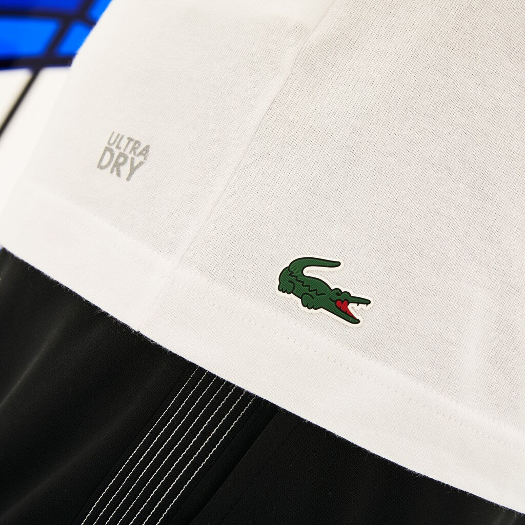 SPORT Novak Djokovic Crew Neck Print Technical T-Shirt | Lacoste Mens