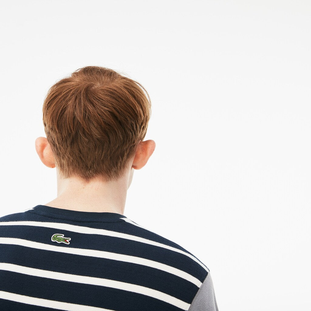LIVE Striped Cotton Jersey T-shirt | Lacoste Mens