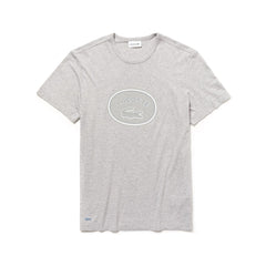 Crew Neck Oversized Badge Cotton Jersey T-Shirt | Lacoste Mens