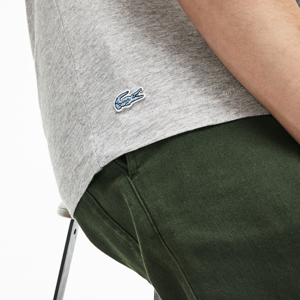 Crew Neck Oversized Badge Cotton Jersey T-Shirt | Lacoste Mens