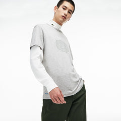 Crew Neck Oversized Badge Cotton Jersey T-Shirt | Lacoste Mens