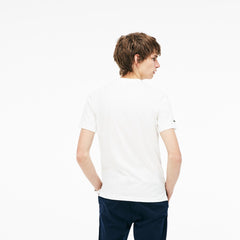 Crew Neck 3D Lettering Cotton Jersey T-shirt | Lacoste Mens