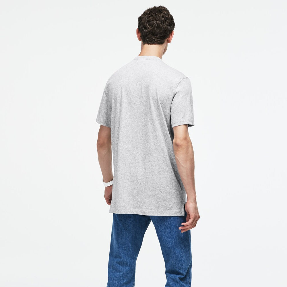 Crew Neck 3D Lettering Cotton Jersey T-shirt | Lacoste Mens