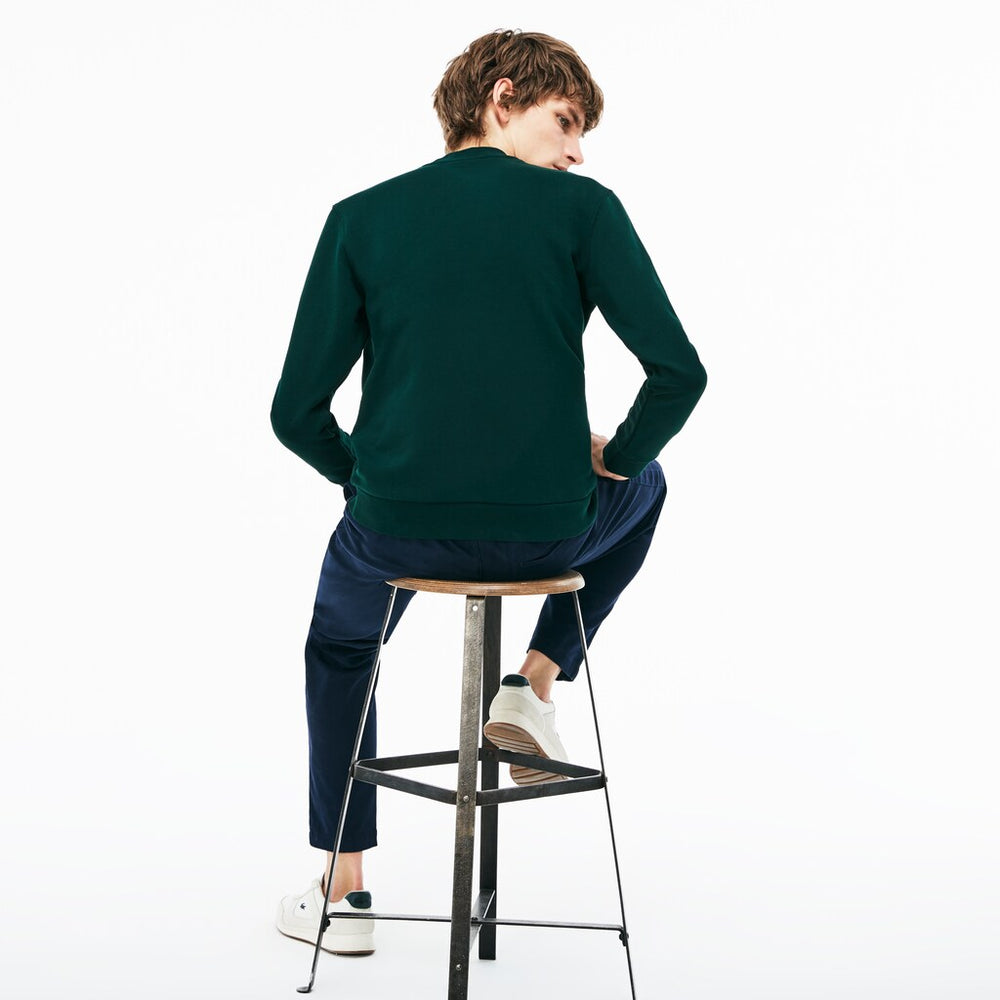 Crew Neck Print Fleece Sweatshirt | Lacoste Mens