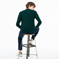 Crew Neck Print Fleece Sweatshirt | Lacoste Mens