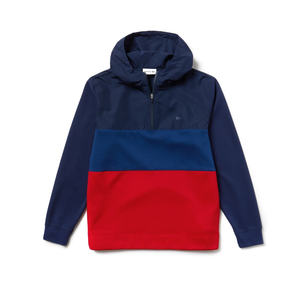 Hooded Colorblock Fleece Jersey Sweatshirt | Lacoste Mens