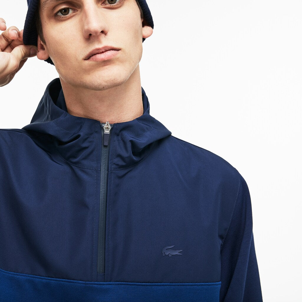 Hooded Colorblock Fleece Jersey Sweatshirt | Lacoste Mens