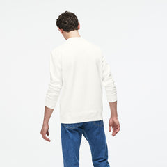 Crew Neck Felt Crocodile Fleece Sweatshirt | Lacoste Mens