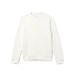 Crew Neck Felt Crocodile Fleece Sweatshirt | Lacoste Mens