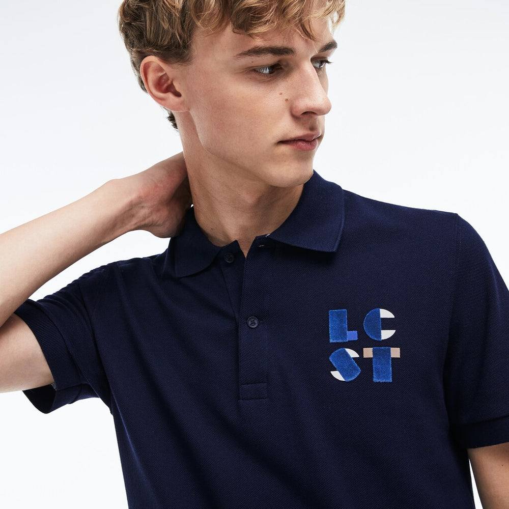 Regular Fit LCST Lettering Petit Piqué Polo | Lacoste Mens