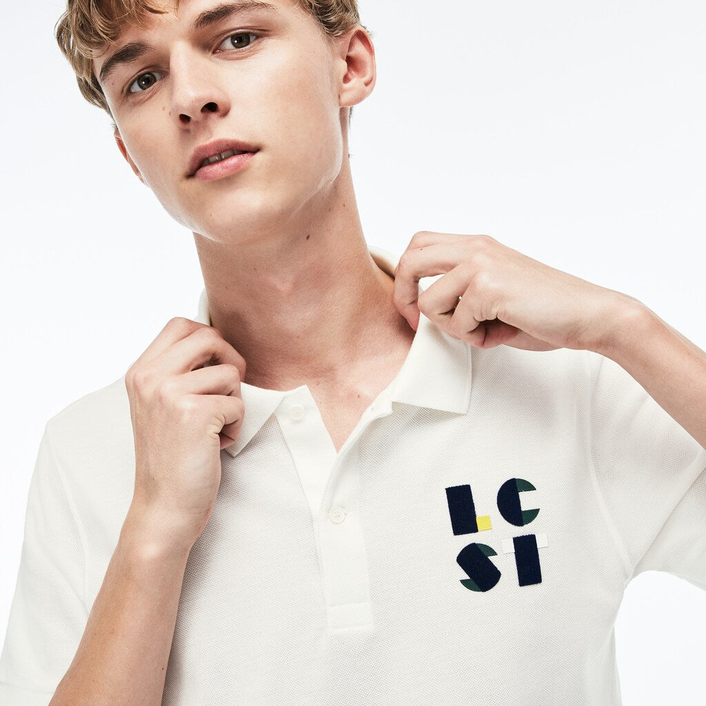 Regular Fit LCST Lettering Petit Piqué Polo | Lacoste Mens