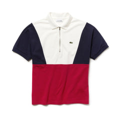 Wo  Zip Neck Colorblock Terrycloth Piqué Polo | Lacoste Womens