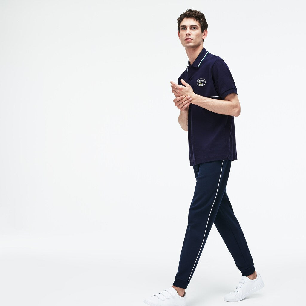 Regular Fit Striped Accents Petit Piqué Polo | Lacoste Mens