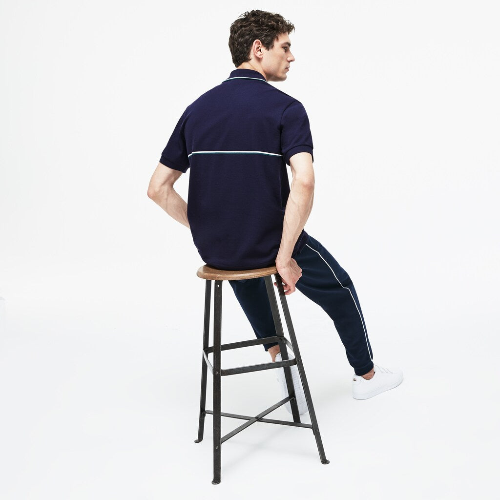Regular Fit Striped Accents Petit Piqué Polo | Lacoste Mens