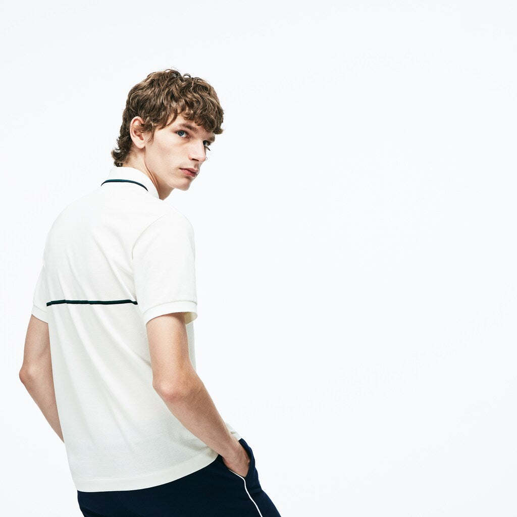 Regular Fit Striped Accents Petit Piqué Polo | Lacoste Mens